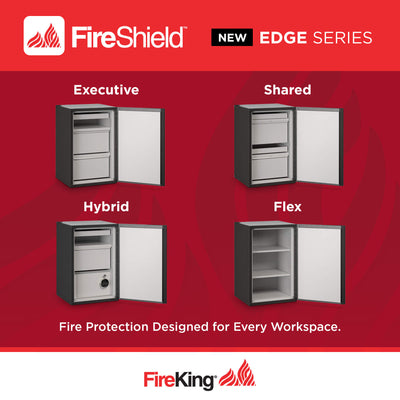 FireShield® Edge Series Fire-Rated Storage Cabinet - 1 Hour Fire-Rated - Executive, Shared, Hybrid, or Flex Configurations